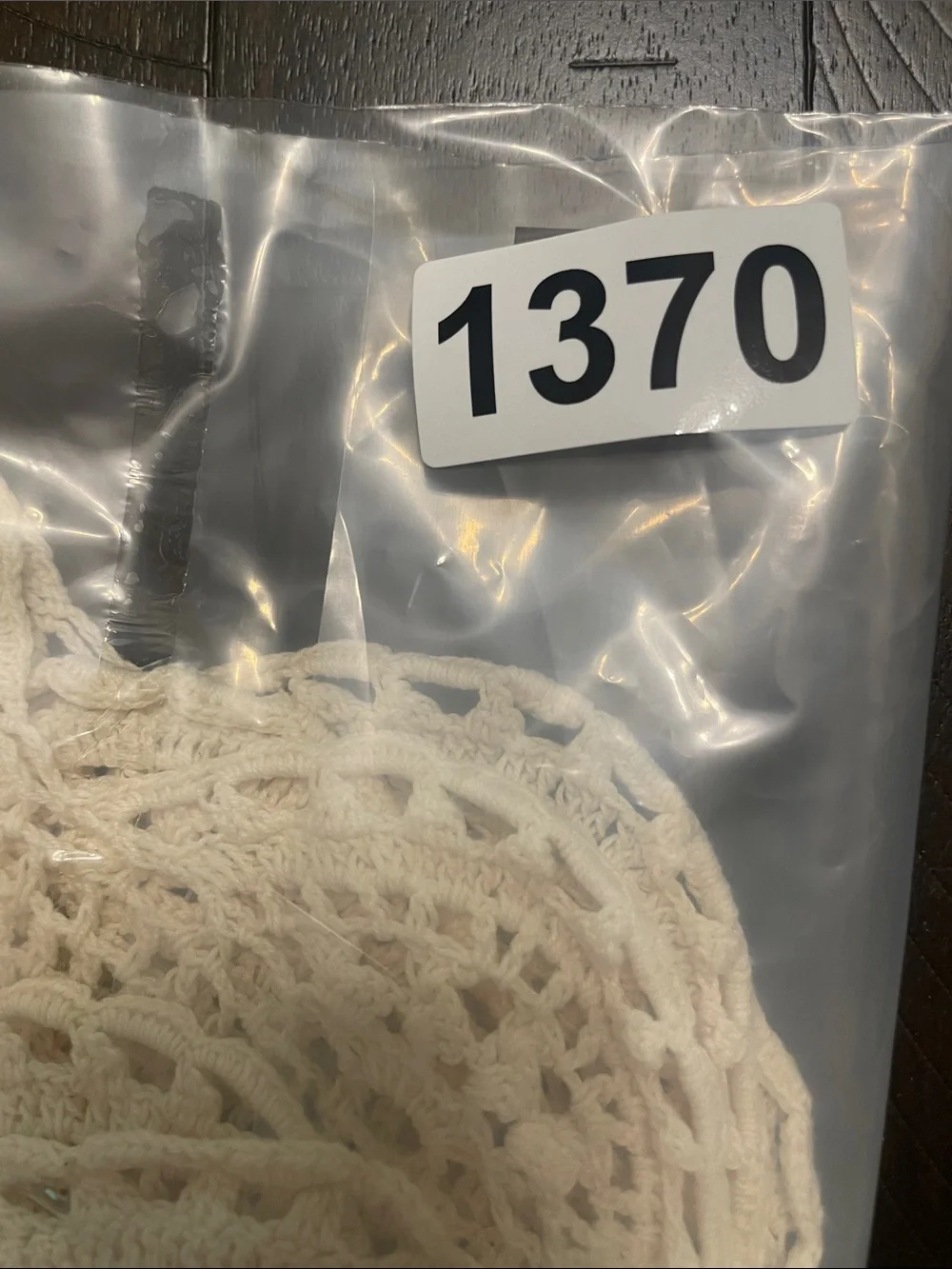 Vintage Hand Crocheted Round Doily  Topper Lace Mat  Ivory